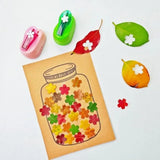 Various Shapes DIY Puncher Craft Set With Storage Box Plastic Flower Shaped Punch DIY Projects Craft Hole Punch Shapes Set