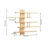 2025 New Wooden Rack Wall Mounted Storage Shelf For Figure Dolls Display And