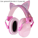 Pink Cat Ears Anti-Noise Earmuffs Noise Cancelling Kid Hearing Protection Safety Reduction Ear Muff Cartoon Adjustable
