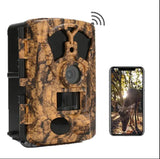 4K 48MP Outdoor Wild Trail Camera Photo Traps with Bluetooth&WiFi APP Control IR Range 20m/85ft Control Remote For Hunting