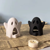 2025 New Spooky Silicone Holder Mold For Epoxy Resin Making Tealight Holder