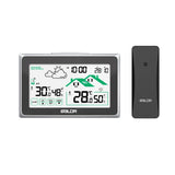 Baldr Wireless Weather Station Trend Forecast Digital LCD DCF Alarm Clock Calendar Hygrometer Thermometer Sensor -40℃ Backlight