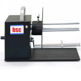 AC 100-240V Electric Label Rewinder 110MM Automatic Label Rewinder 1-10in/sec Speed Adjustable Width CW/CCW Switch