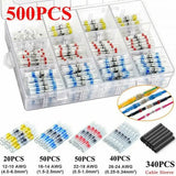 500PCS Heat Shrink Solder Connectors Solder Seal Sleeve Heat Shrink Stick Butt Wire Stick Connector Kit Auto Marine Insulation