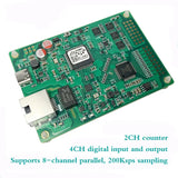 Ethernet Data Acquisition Card 16Bit/8Ch 200Ksps ±5V/±10 Parallel Sampling E1682