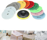 4-inch polishing pad set Diamond wet polishing pads 11 polishing discs + 1 pad For granite, marble, stone, tile, concrete