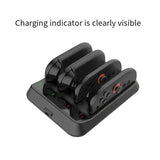 GW-For Switch2 Left And Right Controller Charging Stand NS2 Controller 4-In-1 Charging Stand With Indicator Light