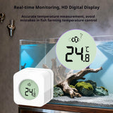 LCD Digital Display 2-in-1 Aquarium Magnetic Brush & Thermometer -20~60°C ±1°C Accuracy ≤10mm Glass Algae Cleaner Fish Tank