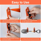 4Pcs/Set Shovel Holder Clamp Quick Release Metal Rubber Clamps Multipurpose Wall Mounting Brackets For Roof Rack Car Accessories