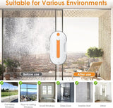 Automatic Electric Window Cleaning Robot 5.3KPa Suction 0.6L Water Tank Spray Glass Cleaning APP Remote Control For Household