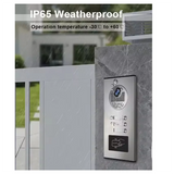 Residential Apartment 3 Unit Video Intercom Doorbell System Home Door Phone Intercom System EU Plug