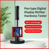 360° Durometer 6-in-1 Metal Hardness Tester For Alloy Steel Stainless Cast Iron HRC HRB HL HB HV HS Metal Hardness Tester Tools