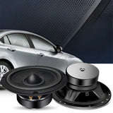 1pc Car Audio 6.5-inch 80W Car Mounted High-frequency Speaker with Lossless Coaxial Subwoofer and Full Range Speaker