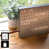 CHEETIE CP37 Square Large Word Lock Letter Light Emitting Diode Custom Language Hanging Word Clock
