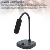 Sound Changer USB Type C Multifunction Handheld Microphone Voice Changer High Device Compatibility 16 Sound Effects for Laptop