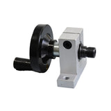 Mini Hand-Crank Rotary Chuck 4-Jaw Fixture, 35mm Center Height