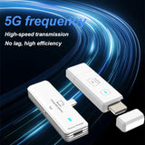 5.8G USB Type C HD Wireless Video Audio Transmitter And Receiver 1080P 50M Wifi Display Screen TV Stick Extender