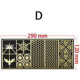 Ice Cube Logo Pure Copper Mold DIY Brass Ice Design Stamping Plate Ice Printing Bartender Whiskey Pressing Tray Mould 290x120MM