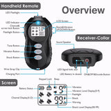 Remote Dog Training Collar Model X14, Rechargeable Waterproof Dog Electric Collar