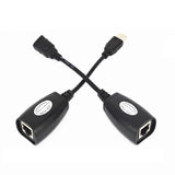 1 Pair USB to RJ45 LAN Ethernet Extension Cable Adapter 50M Distance Extender Converter Over Cat5E/6 Cord Computer Accessories