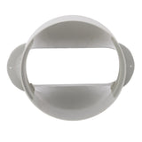 Air Conditioner Exhaust Hose Adapter Window Sealing Plate Vent Tube Connector ABS Material 5.9in Diameter 1 Piece for Oval