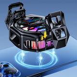 2 in 1 Magnetic/Back-clip Fast Cooling Phone Cooler with Digital Display Mobile Cooling Fan Portable Phone Radiator Cooling Fan