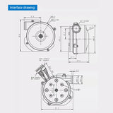 Miniature DC Brushless Centrifugal Three-Phase High-Voltage High Air Volume Variable Frequency Blower With Silent Operation