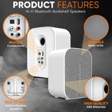 ST01 Bluetooth 2.0 Active Speakers 60W 3-inch 128* 184 * 118mm MP3/WMA Playback for Desktop Home Theater Bookshelves