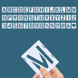 Letter Stencils 2 inch Reusable Letter and Number Stencils Craft Stencils and Templates for Painting on Wood Fabric Wall Rock