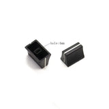 New Slide Potentiometer Mixer Fader Knob 19MM x12MM 4MM Hole Insert Shaft Cap Plastic Potentiometer Volume Control Rotary Knob