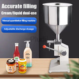 5-50ml Manual Liquid Filling Machine A03 Commercial Liquid Dispenser Nozzle Piston Spring Screw Paste Oil Honey Bottle Filler