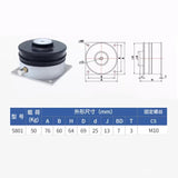 Maintenance-free air pad isolation 5801, precision equipment air spring vibration damper - low 3Hz natural frequency