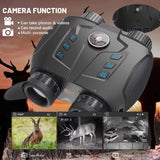 VRNV331 Naked Eye 3D VR Digital Tactical Telescope Camera 4K UHD Infrared Night Vision Binoculars for Hunting with Compass