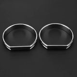 4Pcs Car Front Dashboard Decoration Frame Dial Ring Trim Auto Front Cover for BMW E46 Replacement Accessories