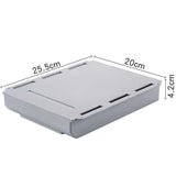 Self Stick Pencil Tray Under Desk Drawer Storage Box Hidden Stationery Organizer Stand For Pens Office Home Storage Organizer