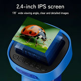 Digital Microscope for Kids Mini Microscope Camera with 2.4" IPS Screen 1000x Zoom Adjustable Children Microscope Birthday Gift