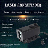 2-in-1 Professional Mini Metal Laser Rangefinder Speedometer1200M Real-time Distance Laser Range Finder for Hunting Outdoor
