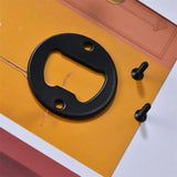 100pcs Stainless Steel Round Bottle Opener Insert Beer Opener Hardware for Resin