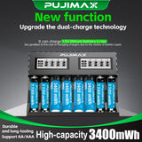 5V USB Smart Charger for Scooter Long Cycle Life 1.5V AA Double Rechargeable Li-ion Lithium Cell Battery Pack