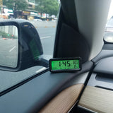 Solar Power Digital Car Home Hygrometer Thermometer Clock Calendar USB Battery Vehicle Reminder Automatic Lighting Two Backlight