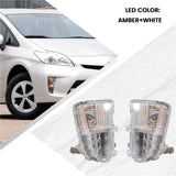 Exclusive LED Front Turn Signal Lamp DRL Daytime Running Light For 2012-2015 Toyota Prius Facelift XW30 81511-47060 81521-47060