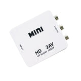 HDMI-compatible TO AV RCA CVSB L/R Video 1080P Scaler Adapter Converter Box