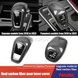 Suitable for Porsche Genuine Carbon Fiber Replaceable Gear Lever Cover New Cayenne and New Panamera for Lossless Installation