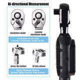 New Digital Preset Torque Wrench 1/2" 3/8" 1/4" Bidirectional Ratchet Head Professional Adjustable Bicycle Repair Hand Tools
