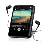 2.4'' Touch Screen Mp3 Player with BT 5.0, MP3 Player with Built-in HD Speaker FM radio and voice recording