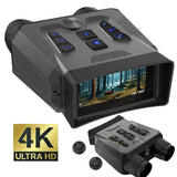 Ponbos JA21 4K UHD Infrared Night Vision Binoculars 10X Zoom Digital Tactical Telescope for Hunting Camping with Flashlight