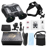 VRNV303 Head Mounted 3D-VR Naked Eye Telescope Camera 8K UHD Professional Waterproof Night Vision Binoculars for Hunting Camping