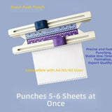 High Quality 30 Hole Paper Punching Machine Efficient Lightweight Paper Puncher Punching Office Supplies