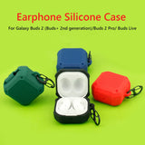 Silicone Wireless Earphone Case Anti-fall Bluetooth-compatible Earphone Cover Shockproof with Hook for Samsung Galaxy Buds 2 Pro