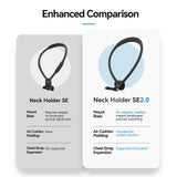 Action Camera Neck Holder SE2.0 2-in-1 Detachable Magnetic Neck Holder for Phones & Action Camera